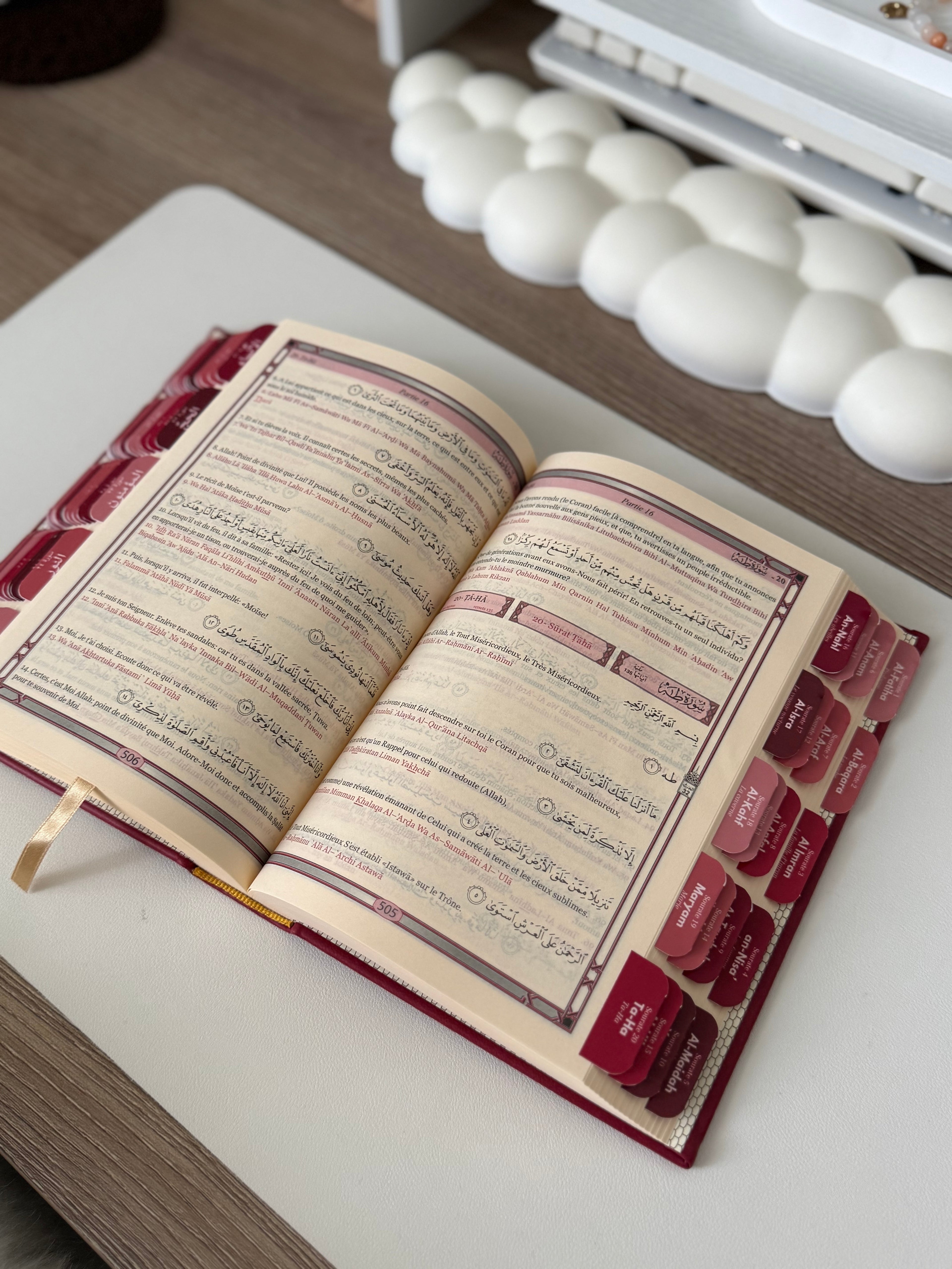 Qur’an avec onglets Persian plum