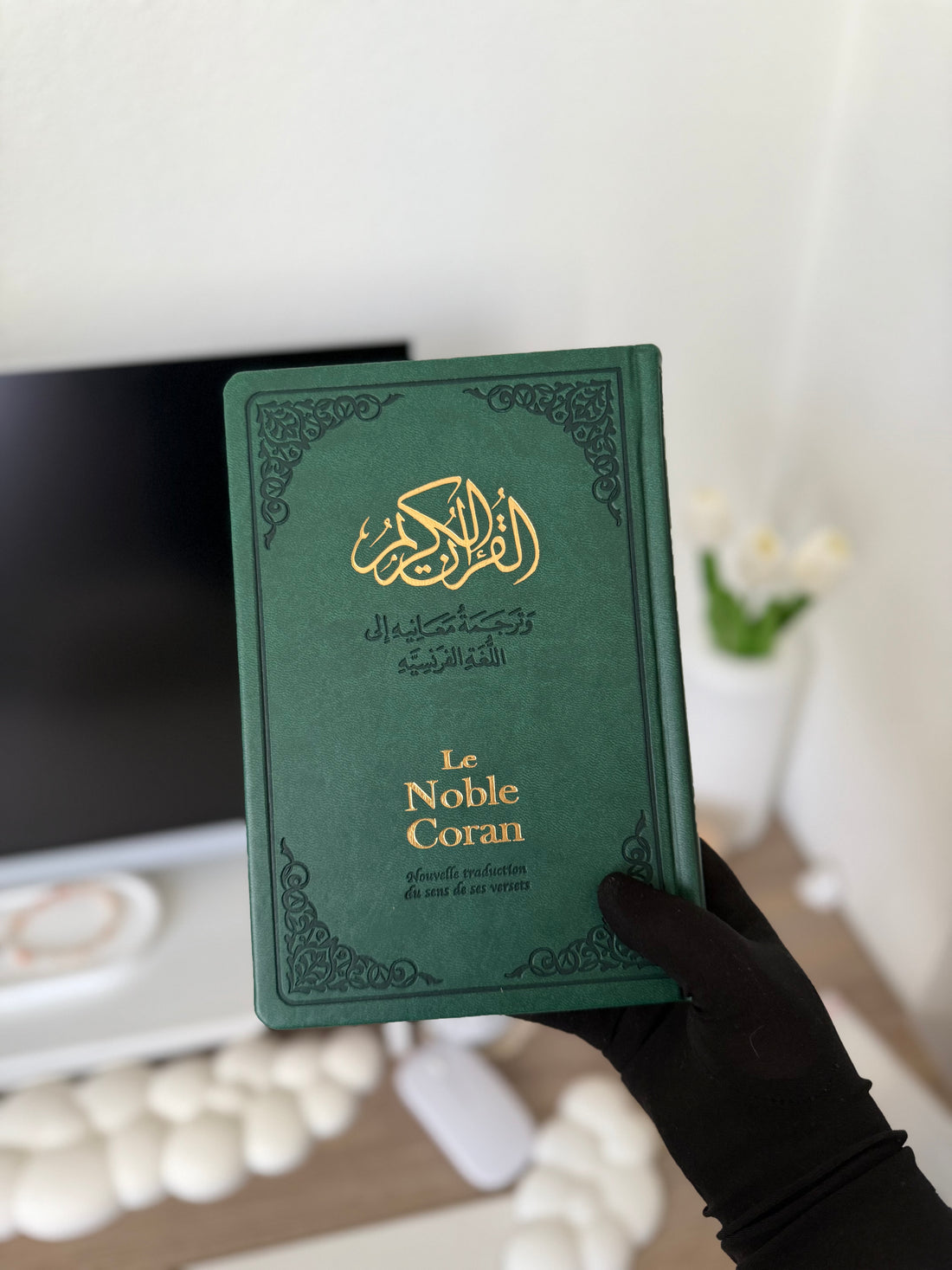 Hardcover bilingual green Quran - Tawhid