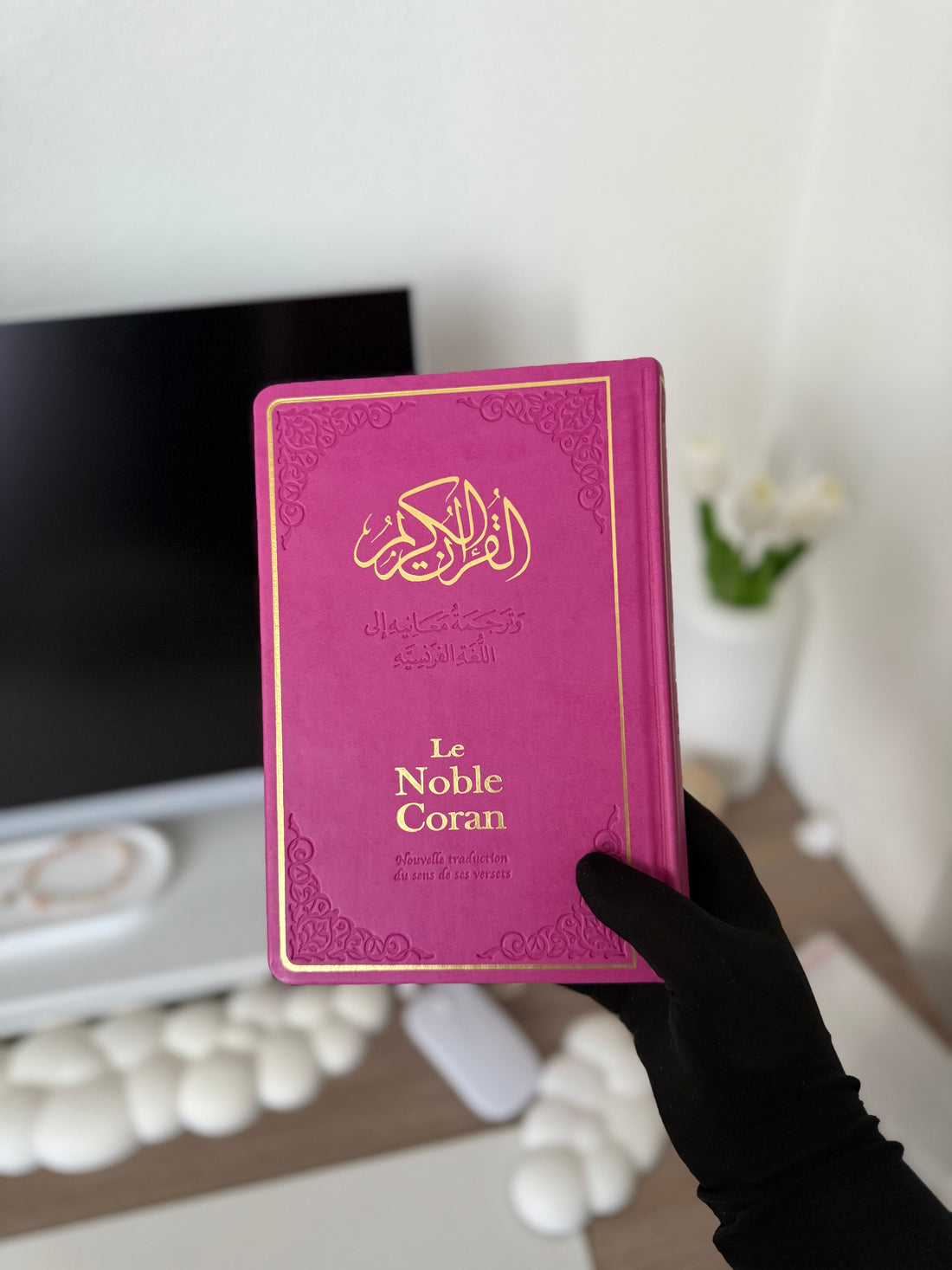 Hardcover bilingual pink Quran - Tawhid