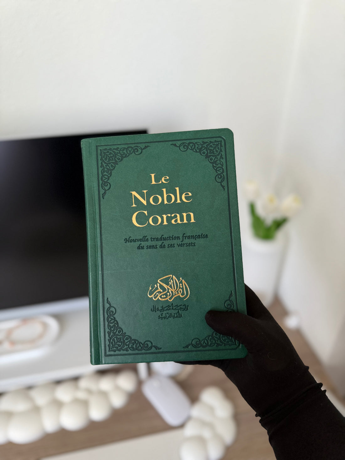 Hardcover bilingual green Quran - Tawhid