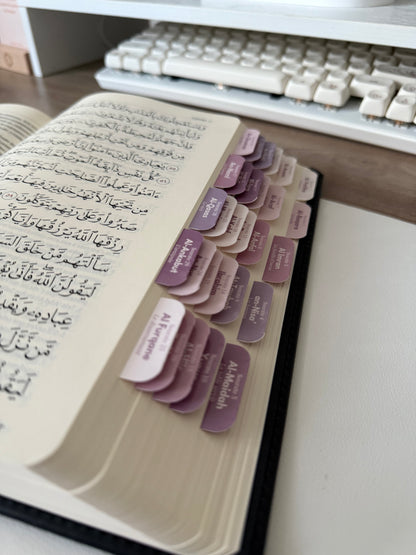 Qur’an avec onglets Pink lavender