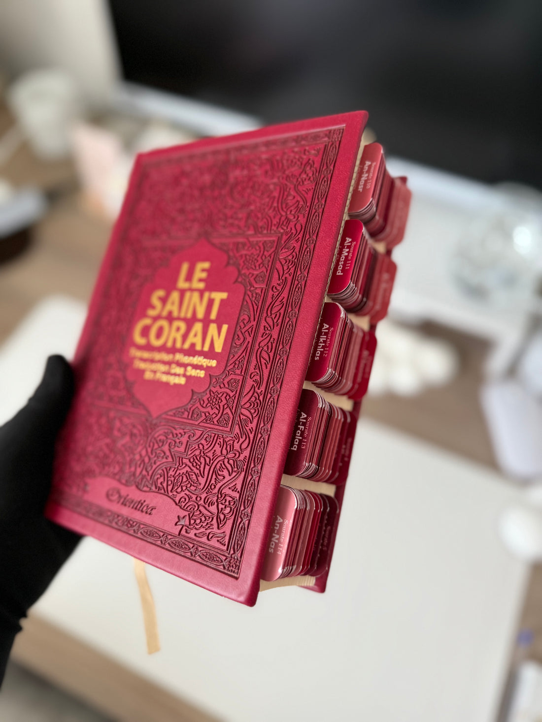 Qur’an avec onglets Persian plum