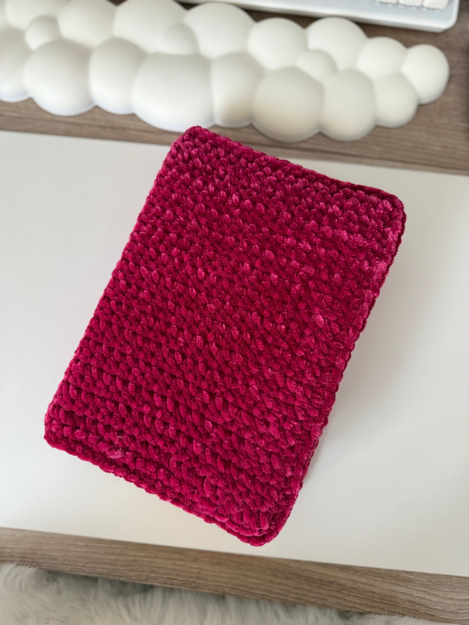 Qur’an avec onglets et couverture crochet cerise