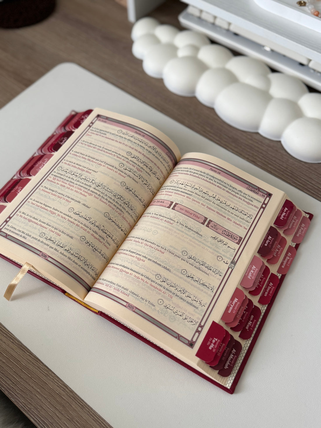 Qur’an avec onglets Persian plum